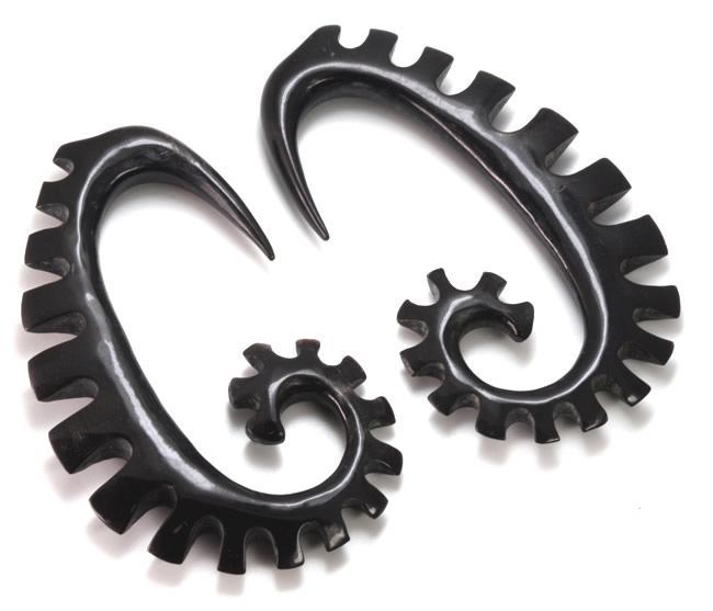 KEEN Wholesale Horn Hanger Organic Body Jewelry 12g - 00g - Price Per 1