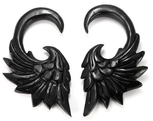 HAWKNESS # 2 Wholesale Horn Hanger Organic Body Jewelry 12g - 00g - Price Per 1