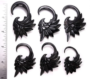 HAWKNESS # 2 Wholesale Horn Hanger Organic Body Jewelry 12g - 00g - Price Per 1