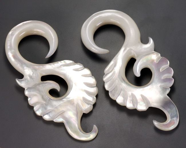 Mother of Pearl DRAKE Hanger Organic Jewelry - 2mm - 9.5mm - Price Per 1