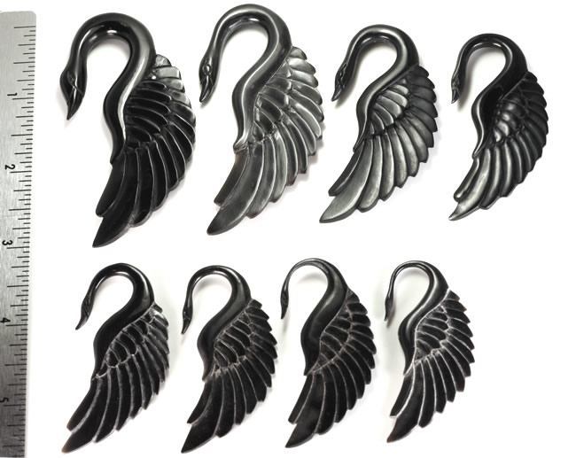 SWAN Natural Horn Organic Body Jewelry 1.5mm - 8mm - Price Per 1