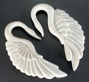 SWAN Natural Bone Organic Body Jewelry 1.5mm - 8mm - Price Per 1