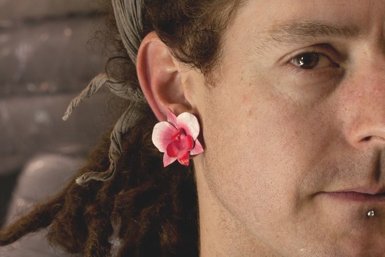 Leather MAGNOLIA Pink Double Flare Horn Plug 8mm - 50mm - Price Per 1