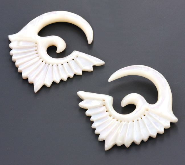 Mother of Pearl KDL Hanger Organic Jewelry - 2mm - 9.5mm - Price Per 1