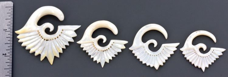 Mother of Pearl KDL Hanger Organic Jewelry - 2mm - 9.5mm - Price Per 1