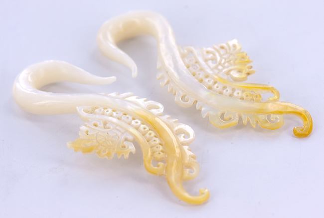 Mother of Pearl LBD Hanger Organic Jewelry - 2mm - 9.5mm - Price Per 1