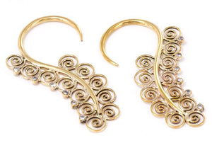 12g BRONZE SERPENTINE Style Earrings - Price Per 2