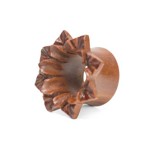 Blooming Lotus Saba Wood Organic Tunnel 6mm-30mm - Price Per 1