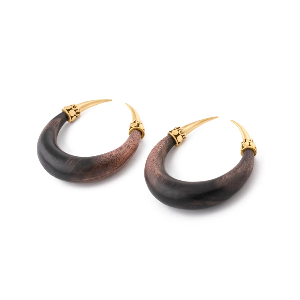 Bronze Double Points Areng Wood Pincher — Price Per 1