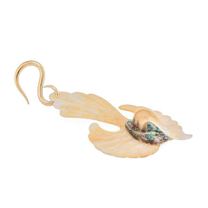 Golden Swan Mother of Pearl Abalone Earrings - 1mm-3mm - Price Per 2