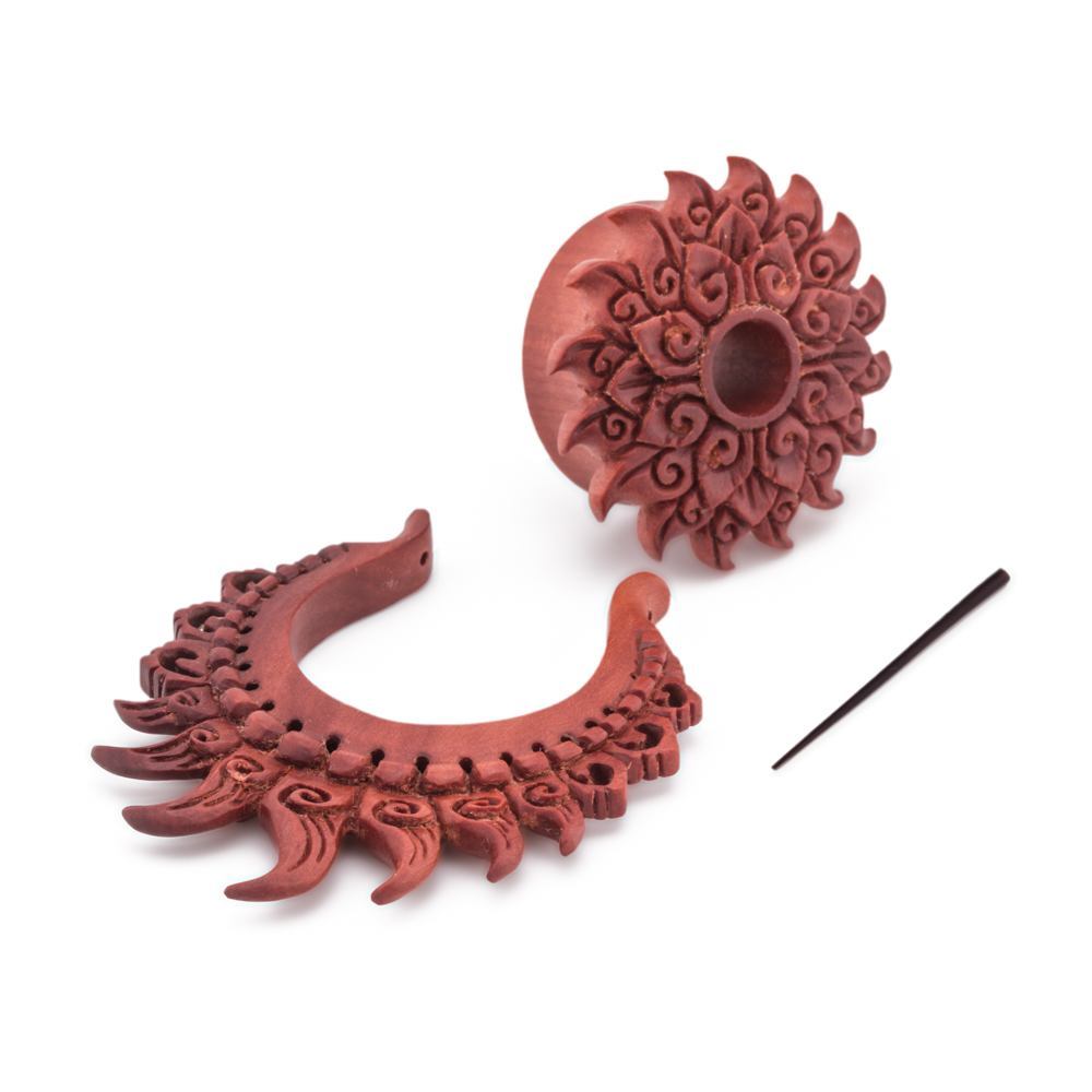 Sunshine of Love Saba Wood Plug - 16mm-30mm - Price Per 1