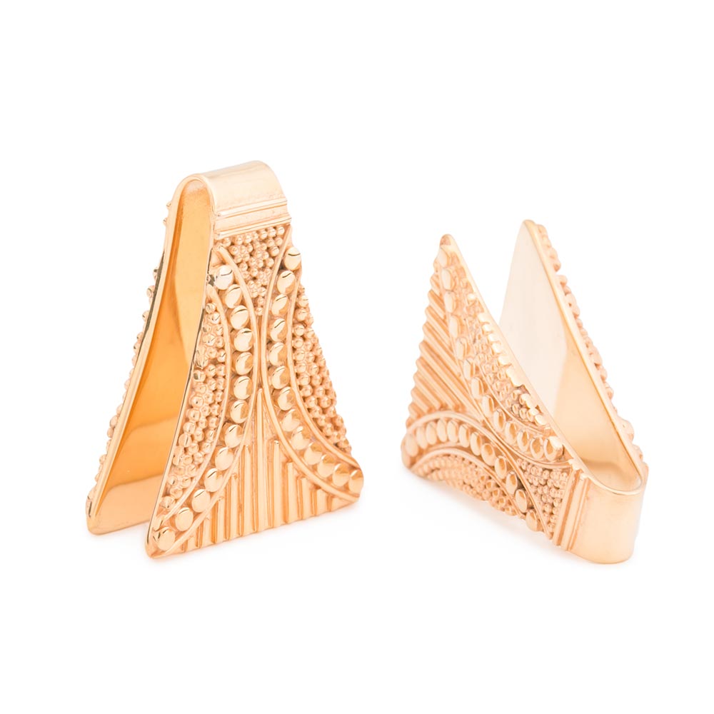 Golden Rain Gold Plated Brass Ear Weight — 15mm–35mm — Price Per 1