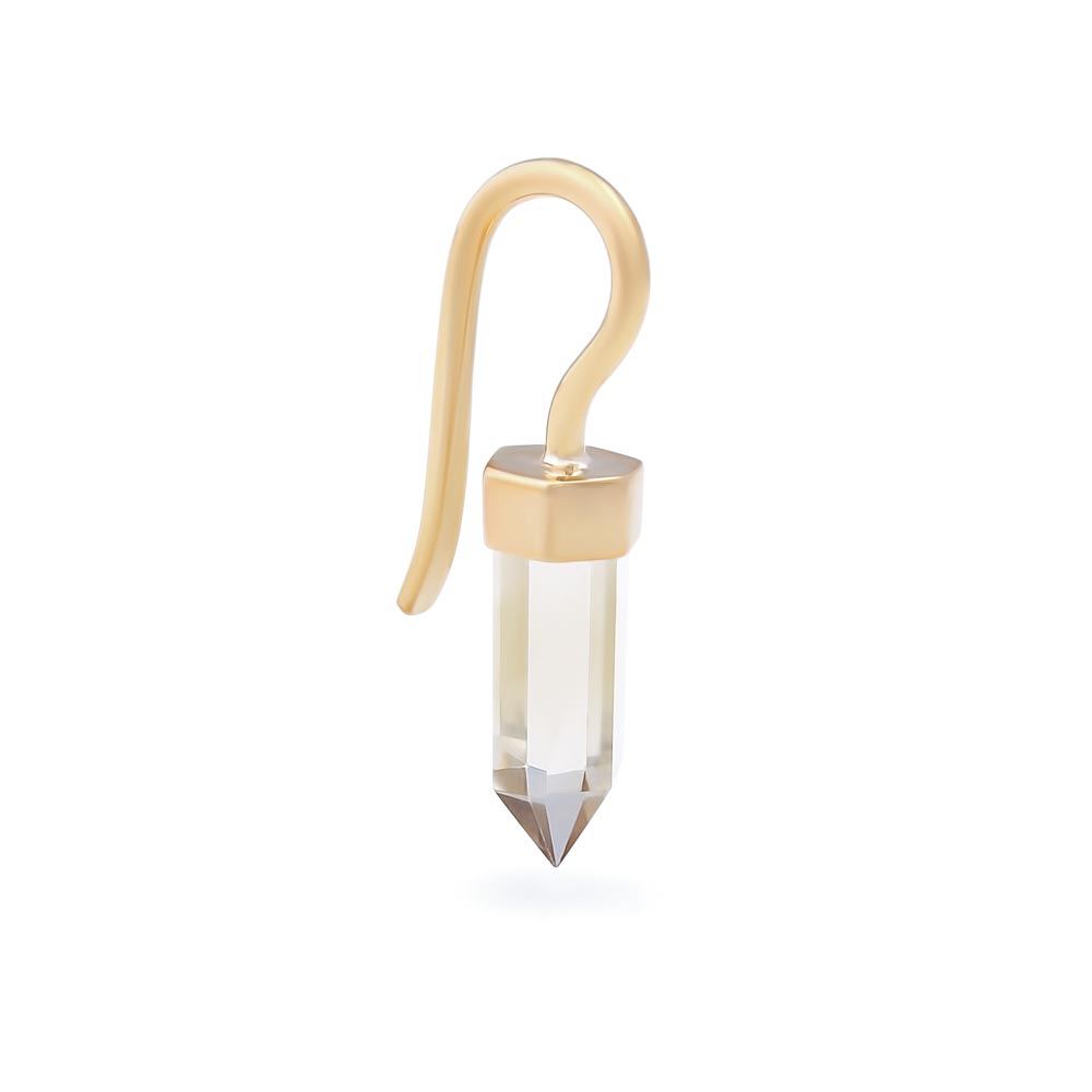 8g Yellow Gold Plated Citrine Wand Hanger — Price Per 1