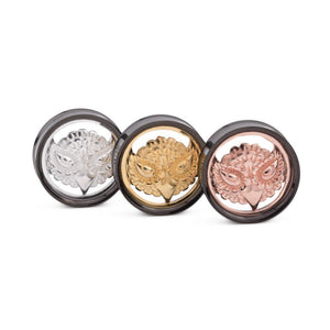 Gold Plated Brass Owl Insert Only - Price Per 1