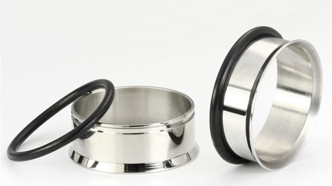 10g - 1" SINGLE FLARED STEEL EARLETS  - Price Per 1