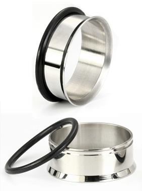 10g - 1" SINGLE FLARED STEEL EARLETS  - Price Per 1