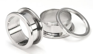 Threaded Steel Tunnel - 10g to 1" Sizes Available - Price Per 1