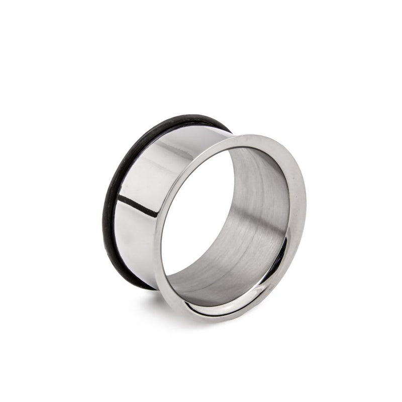 Single Bigger Flared Stainless Steel Earlets 8g - 1" - Price Per 1