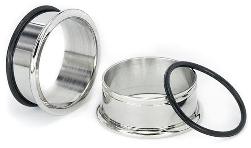 Top Hat Tunnel Stainless Steel Earlets - Price Per 1