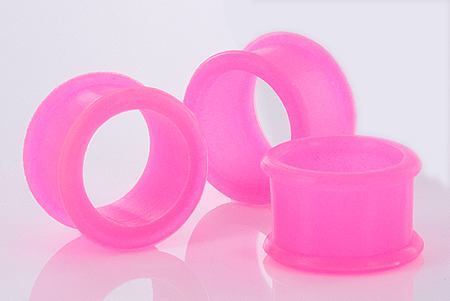 PINK Flexible Wholesale Silicone Earlets Painful Pleasures 6g-1" - Price Per 1