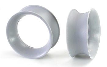 Grey Silicone Skin Eyelet by Kaos Softwear — 10g up to 1" — Price Per 1
