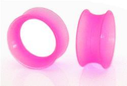 Hot Pink Silicone Skin Eyelet by Kaos Softwear — 10g up to 1" — Price Per 1