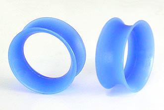 True Blue Silicone Skin Eyelet by Kaos Softwear — 10g up to 1" — Price Per 1