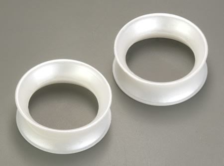 White Pearl Silicone Skin Eyelet by Kaos Softwear — 10g up to 3" — Price Per 2