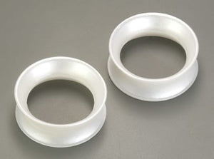 White Pearl Silicone Skin Eyelet by Kaos Softwear — 10g up to 3" — Price Per 2