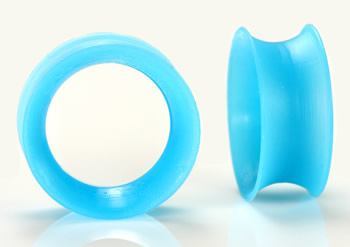 Teal Silicone Skin Eyelet by Kaos Softwear — 10g up to 1" — Price Per 1