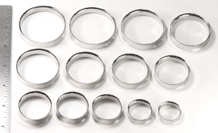 Hand-Polished Double Flare Saddle Eyelet - 6g up to 2" - Price Per 1