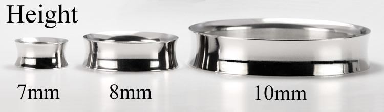 Hand-Polished Double Flare Saddle Eyelet - 6g up to 2" - Price Per 1