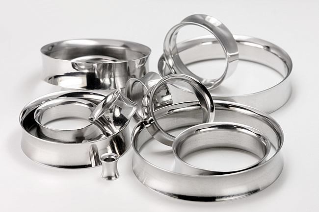 Hand-Polished Double Flare Saddle Eyelet - 6g up to 2" - Price Per 1