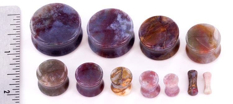 Carnelian Agate Stone Plug — Price Per 1