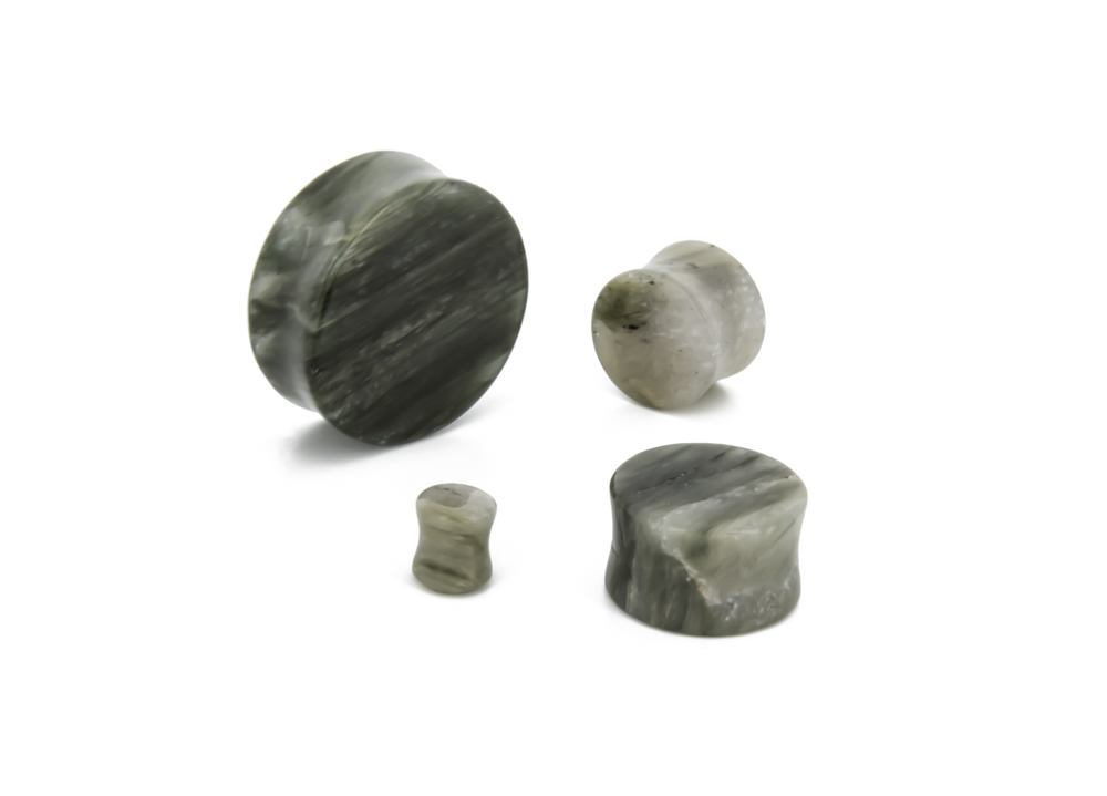 BAKERITE SNOWSTONE Double Flare Plugs 10g - 1" - Price Per 1