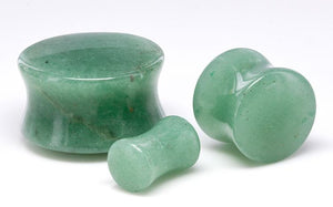 Green Aventurine Stone Plug — Price Per 1