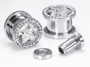 SUPERSTAR Studded Threaded Tunnel 6g - 9/16" - Price Per 1