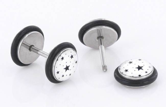 GALAXY illusion Fake Piercing Plug - Price Per 1 Fake Plug