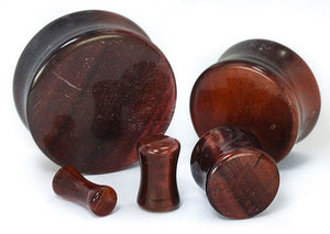 Red Tiger’s Eye Stone Double Flared Plug — Price Per 1