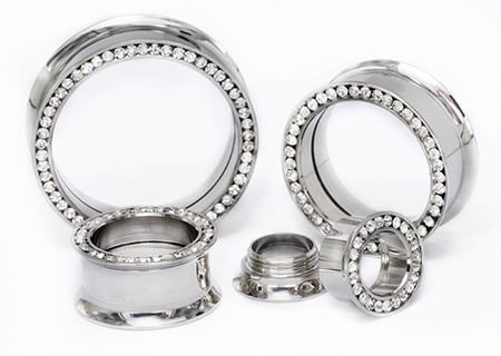 Round Stone Double Flare Insert-Ability Tunnel - Price Per 1