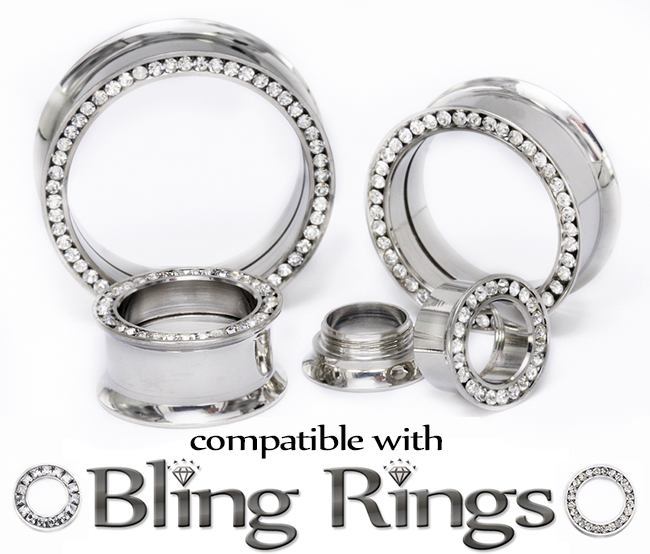 Round Stone Double Flare Insert-Ability Tunnel - Price Per 1