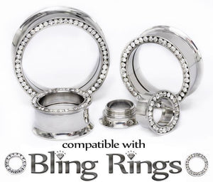 Round Stone Double Flare Insert-Ability Tunnel - Price Per 1