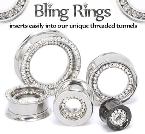 Threaded Insert-Ability Flat Flare Steel Tunnel - Price Per 1