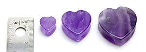 Heart AMETHYST STONE Plug Price Per 1