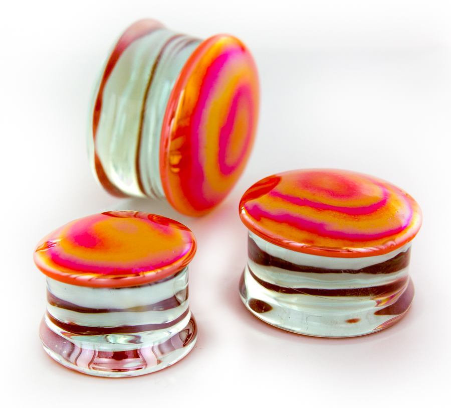 CREAMSICLE Front Glass Double Flare Plugs - Price Per 1