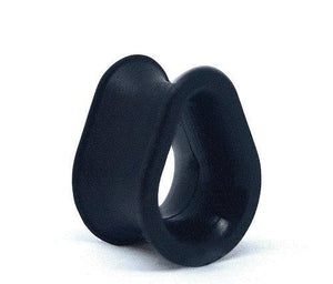 Black Silicone Hydra Eyelet by Kaos Softwear — 00g up to 1" — Price Per 2