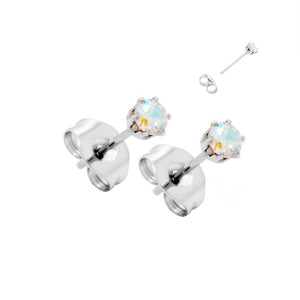 Prong Set Jeweled Stud Earrings — Price Per 2