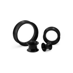 Black Silicone Eyelet Tunnel — Price Per 1
