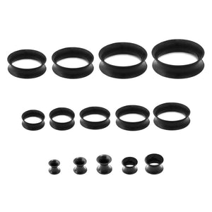 Black Silicone Eyelet Tunnel — Price Per 1