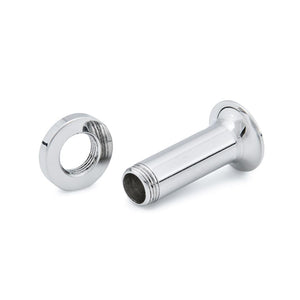 Extra Long Externally Threaded Single Flare Tunnel — Stainless Steel — 6g-0g (4mm-8mm) — Choose Length